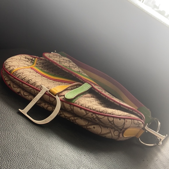 Dior Rasta Jamaican Special Edition Saddle Bag - Picture 3 of 12